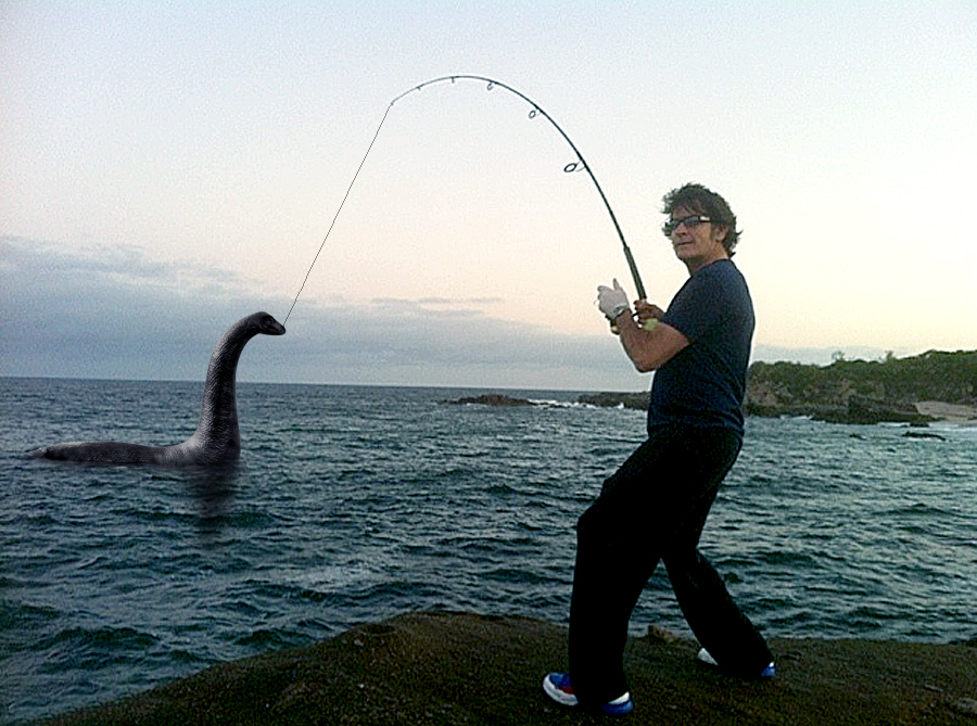 Charlie Sheen -- Gone Fishin for the Loch Ness Monster Charlie Sheen -- Gone Fishin for the Loch Ness Monster